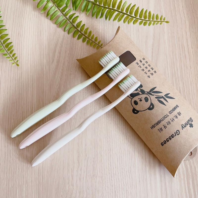 竹粉牙刷三入包裝(已售完)